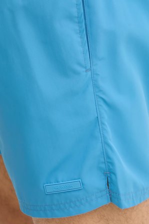 Calvin Klein Erkek Mavi Orta Boy Bağcıklı Kapalı Bel Deniz Şortu LV00N61027 