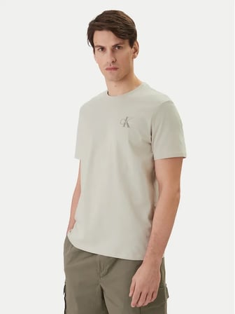 CALVIN KLEIN Erkek Marka Logolu Günlük Kullanıma Uygun Çok Renkli T-Shirt LV04RF279G 2XU
