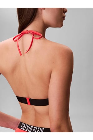 Halter Triangle Kadın Pembe Bikini Üstü