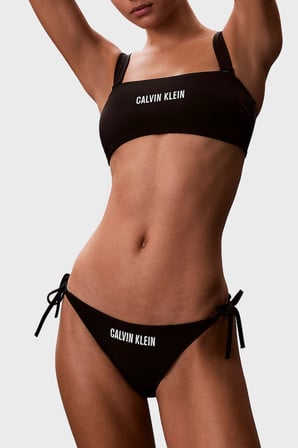 Calvin Klein Logolu Bağlamalı Bikini Altı LV00Q61220UB1 Bayan BİKİNİ ALTI LV00Q61220 UB1 SİYAH