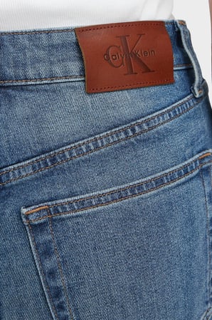 Calvin Klein Pamuklu Skinny Bootcut Fit Yüksek Bel Jeans LV047F666GQ0P Bayan KOT PANTOLON LV047F666G Q0P MAVİ