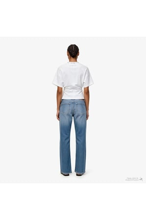 90S Straight Basset Blue Kadın Mavi Jean