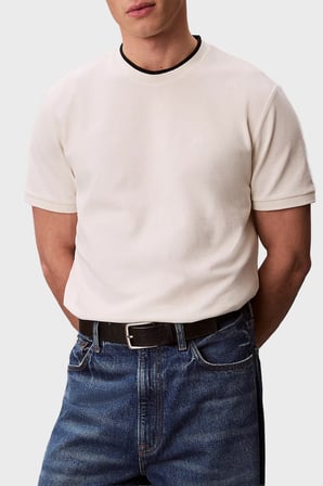 Calvin Klein % 100 Pamuk Regular Fit Bisiklet Yaka T Shirt LV04LF215GYAS Erkek T SHİRT LV04LF215G YAS KREM