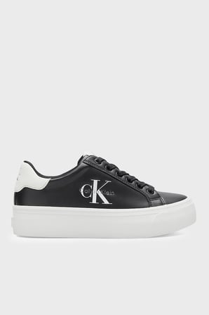 Calvin Klein Deri Logolu Sneaker Ayakkabı HW0HW03159BDS Kadın AYAKKABI HW0HW03159 BDS SİYAH