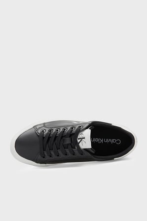 Calvin Klein Deri Logolu Sneaker Ayakkabı HW0HW03159BDS Kadın AYAKKABI HW0HW03159 BDS SİYAH