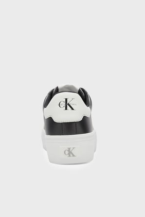 Calvin Klein Deri Logolu Sneaker Ayakkabı HW0HW03159BDS Kadın AYAKKABI HW0HW03159 BDS SİYAH