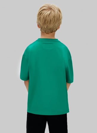 Calvin Klein Yeşil Erkek Çocuk Baskılı T-Shirt LVCKSJA12BMRW