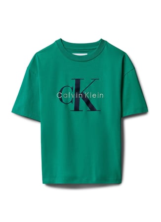 Calvin Klein Yeşil Erkek Çocuk Baskılı T-Shirt LVCKSJA12BMRW