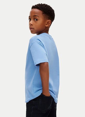 Calvin Klein Mavi Erkek Çocuk Baskılı T-Shirt LVCKSJA11BCIY