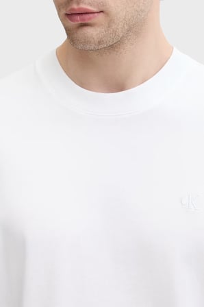 Calvin Klein Logolu % 100 Pamuk Oversize T Shirt LV04RAB806YAF Erkek T SHİRT LV04RAB806 YAF BEYAZ