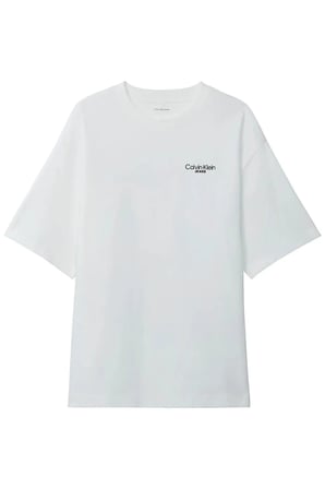 LOGO BACK PRINT T-SH, YAF, S Erkek Beyaz T-Shirt & Polo