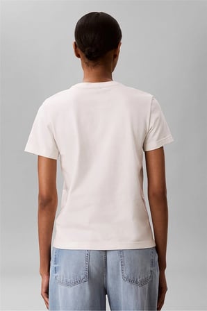 BEJ LOGOLU KADIN T-SHIRT