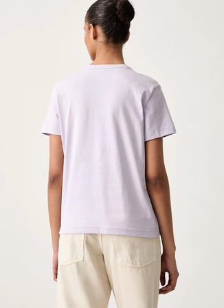 Calvin Klein Mor Kadın Bisiklet Yaka T-Shirt LV044G200GVFJ
