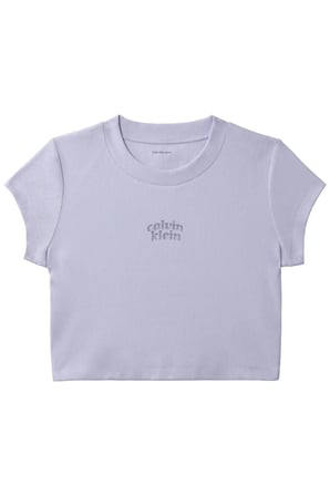 SS SEASONAL LOGO BAB, VBK Kadın Mor T-Shirt & Polo