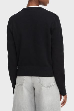Calvin Klein % 100 Pamuk Logo Monogramlı Sweat LV047G322GUB1 Bayan SWEAT LV047G322G UB1 SİYAH