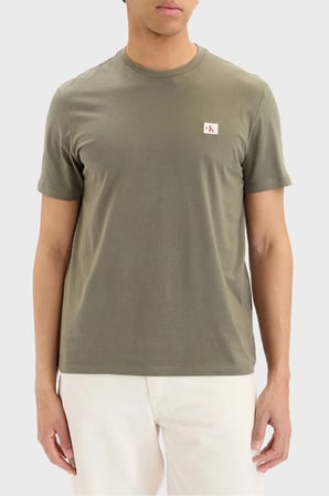 Calvin Klein Pamuklu Regular Fit Logolu Bisiklet Yaka T Shirt LV04RC272GLDY Erkek T SHİRT LV04RC272G LDY HAKİ