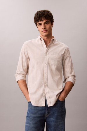 LS YD STRIPE OXFORD CLASSIC SHIR