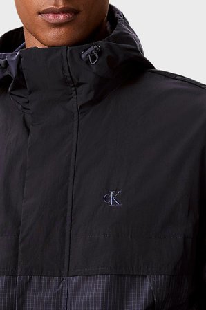 Calvin Klein Logolu Relaxed Fit Kapüşonlu Mont LV04RG503GCEF Erkek MONT LV04RG503G CEF LACİVERT