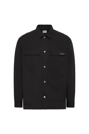 LS COTTON NYLON UTIL, UB1 Siyah Erkek Gömlek