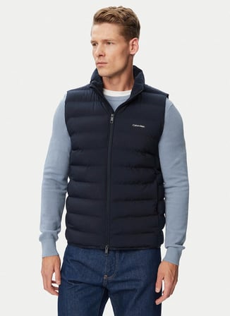 Calvin Klein Lacivert Erkek Yelek LV04LG504GCEF_CLASSIC LTWT NYLON C