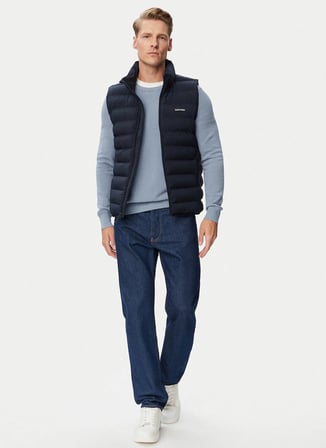 Calvin Klein Lacivert Erkek Yelek LV04LG504GCEF_CLASSIC LTWT NYLON C