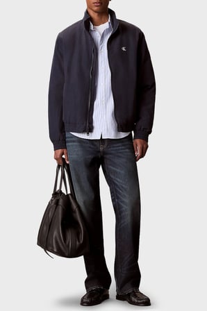 Calvin Klein Su Geçirmez Logolu Regular Fit Mont LV04RG500GCEF Erkek MONT LV04RG500G CEF LACİVERT