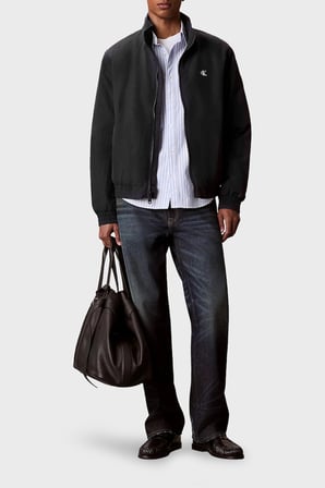 Calvin Klein Su Geçirmez Logolu Regular Fit Mont LV04RG500GUB1 Erkek MONT LV04RG500G UB1 SİYAH