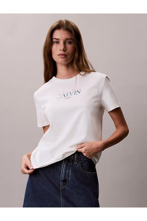 Kadın SS Classic Resort Foil Logo Detaylı T-shirt