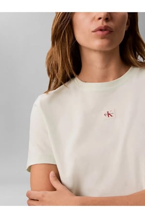 SS WOVEN LABEL CLASS, 4C8 Yeşil Kadın T-Shirt
