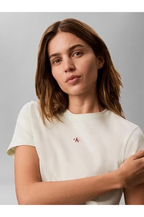 SS WOVEN LABEL CLASS, 4C8 Yeşil Kadın T-Shirt
