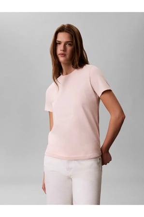SS MONOGRAM CREW TEE, VG3 Kadın Pembe T-Shirt & Polo