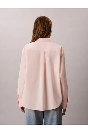 Kadın Pamuklu Poplin Relaxed Fit Gömlek