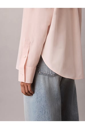 Kadın Pamuklu Poplin Relaxed Fit Gömlek