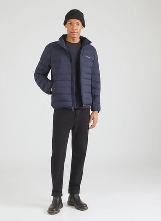 Calvin Klein Lacivert Erkek Mont LV04LG503GCEF_LS CLASSIC LTWT NYLO