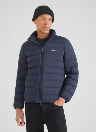 Calvin Klein Lacivert Erkek Mont LV04LG503GCEF_LS CLASSIC LTWT NYLO