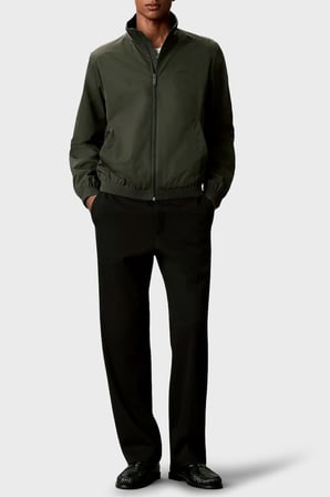 Calvin Klein Logolu Regular Fit Dik Yaka Mont LV04LF515GPAR Erkek MONT LV04LF515G PAR HAKİ