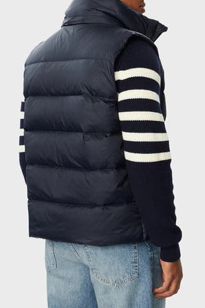 Calvin Klein Kapitoneli Çıkarılabilir Kapüşonlu Yaka Şişme Yelek LV04RG514GCEF Erkek YELEK LV04RG514G CEF LACİVERT
