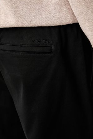 Calvin Klein Pamuk Karışımlı Straight Fit Pantolon LV04LF600GUB1 Erkek PANTOLON LV04LF600G UB1 SİYAH