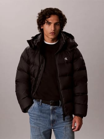 CALVIN KLEIN Erkek Marka Logolu Günlük Kullanıma Uygun SİYAH Mont LV04RG515G UB1