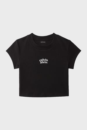 Calvin Klein Pamuklu Regular Fit Logolu Bisiklet Yaka T Shirt LV047G828GUB1 Bayan T SHİRT LV047G828G UB1 SİYAH
