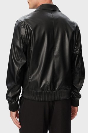 Calvin Klein Logolu Regular Fit Ceket Yaka Mont LV04RG406GUB1 Erkek MONT LV04RG406G UB1 SİYAH
