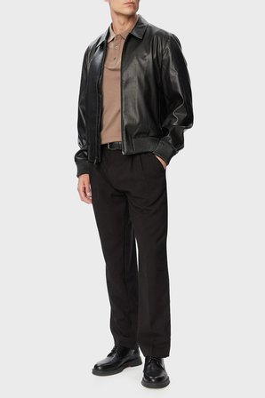 Calvin Klein Logolu Regular Fit Ceket Yaka Mont LV04RG406GUB1 Erkek MONT LV04RG406G UB1 SİYAH