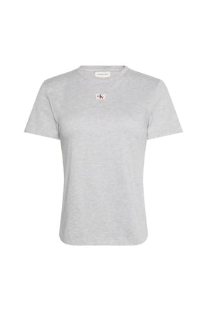 SS WOVEN LABEL CLASS, P79 Gri Kadın T-Shirt