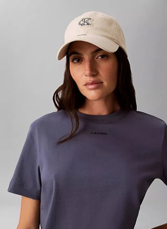 Calvin Klein İndigo Kadın Bisiklet Yaka T-Shirt LV147C857GXL7