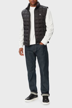 Calvin Klein Su İtici Kapitoneli Dik Yaka Hafif Şişme Yelek LV04RG507GUB1 Erkek YELEK LV04RG507G UB1 SİYAH