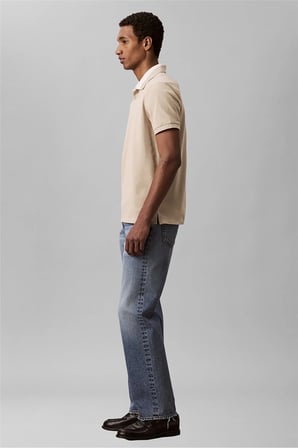 Ss Casual Pique Collar Block Pol Erkek Polo Yaka T-Shirt Gri