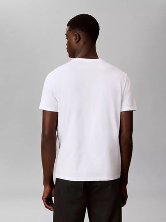 CALVIN KLEIN Erkek Marka Logolu Günlük Kullanıma Uygun Beyaz T-Shirt LV04LG809G YAF