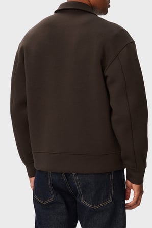 Calvin Klein Logolu Regular Fit Fermuarlı Sweat LV04RG227GTO2 Erkek SWEAT LV04RG227G TO2 KAHVE