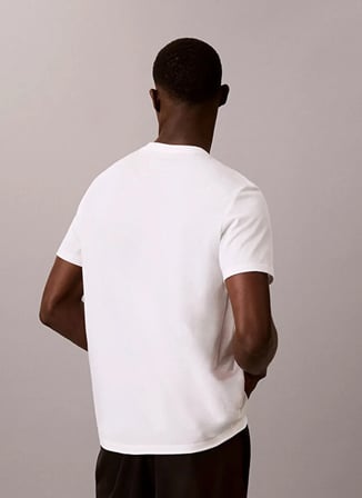 Calvin Klein Jeans Beyaz Erkek Classic Fit Baskılı T-Shirt LV04RG835GYAA SS 20S CK PRIDE26 GR