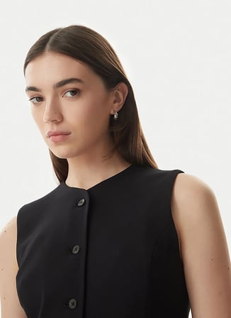Calvin Klein Siyah Kadın Yelek LV044G414GUB1